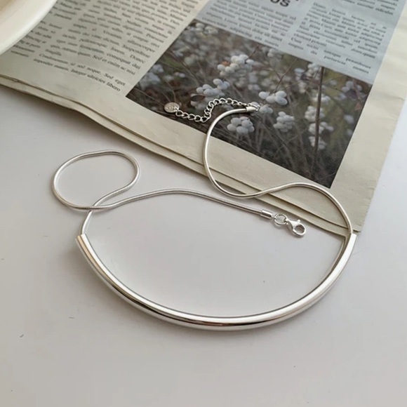 925 Sterling Clavicle Necklace - Picture 4 of 5